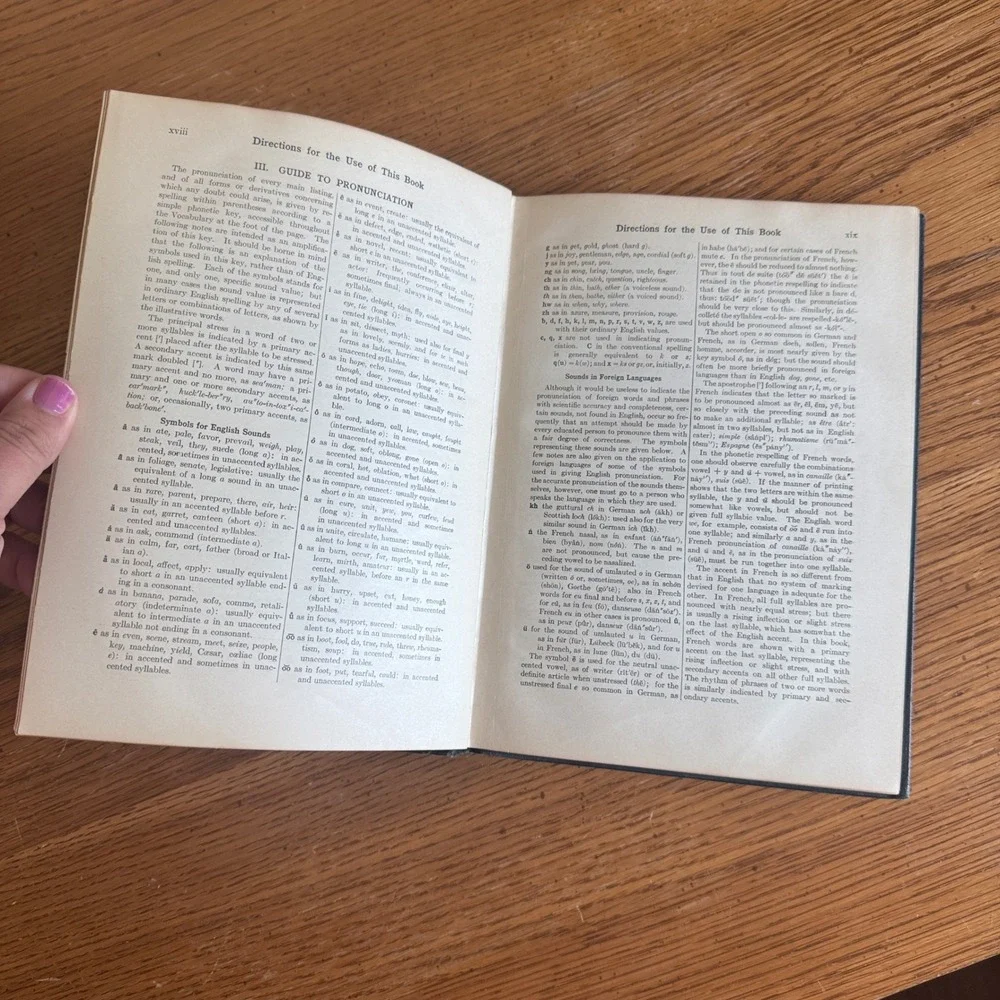 The Winston Universal Reference Library 1927 Antique Hardcover Book Blue Gold